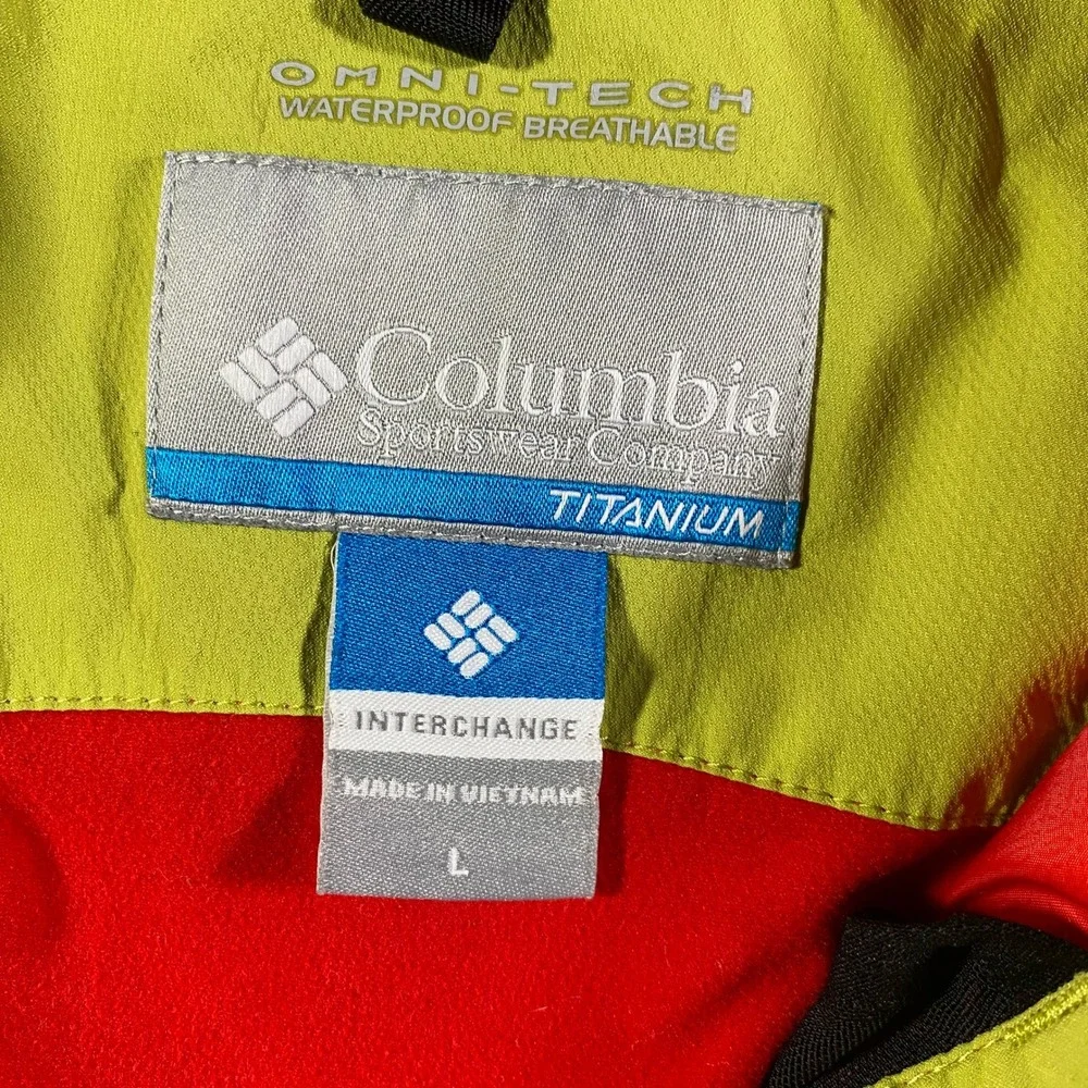 Columbia Titanium Ski‎ Jacket Interchange Waterproof Breathable Women L 3-In-1